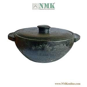 Seasoned Stone Kadaai / Vanali 2 ltr with Lid Premium Model
