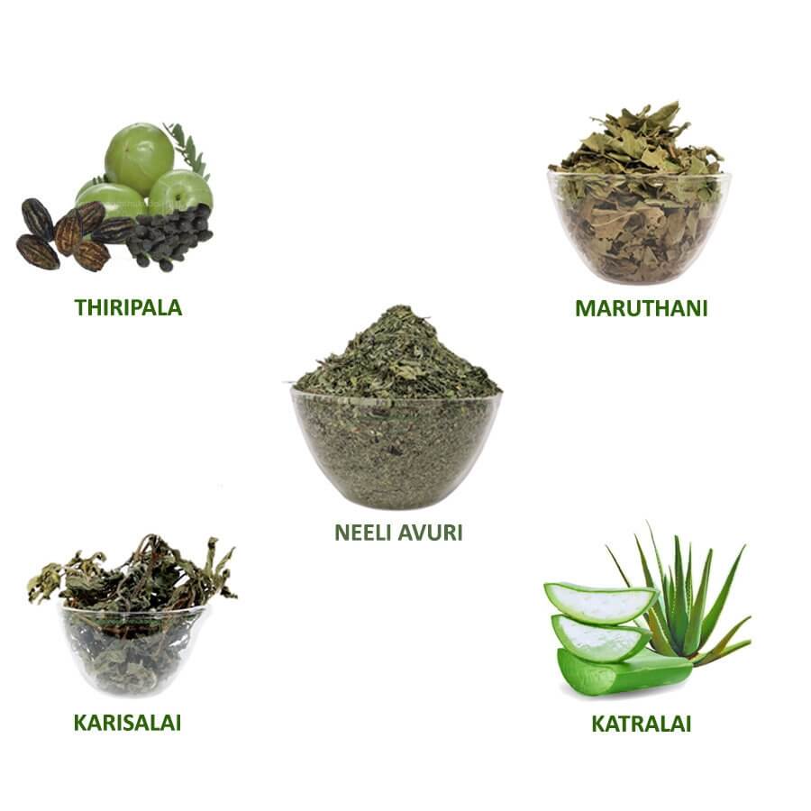 Buy Natural Hair Dye Pack Online | Buy Herbs for black hair Online at   (NattuMarunthukadai)