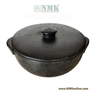 Seasoned Stone Kadaai / Vanali 2.5 ltr with Lid Premium Model Seasoned Stone Kadaai / Vanali 2.5 ltr with Lid Premium Model