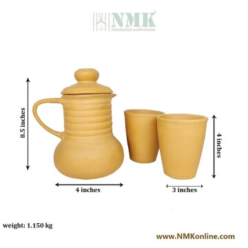 Clay Jug and Tumbler 