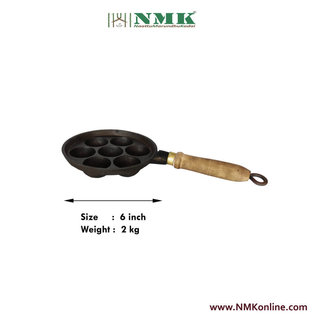 Buy Pure Iron Dosa Tawa 11 inch  Wooden Handle Online at   (NattuMarunthuKadai.com)