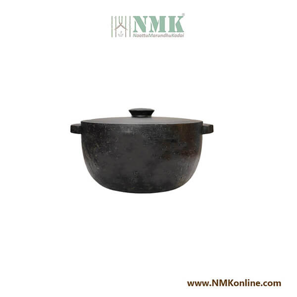  Seasoned Kal Chatti – 1 ltr with Lid Premium Model 